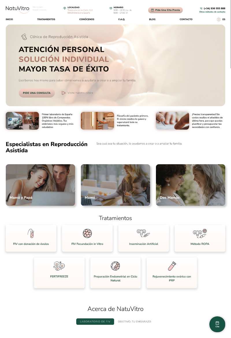 NatuVitro Single Page App