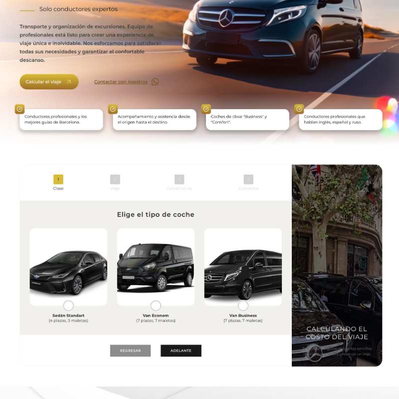 Background for Custom Website for Transfer Company